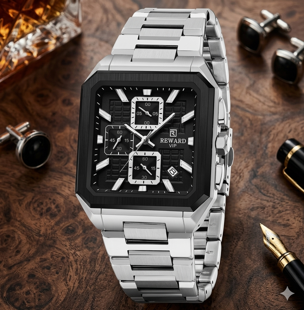 REWARD RD813149 Men's Watch with Three Eyes and Six Needles Multi functional Waterproof Luminous Quartz Watch Business Watch