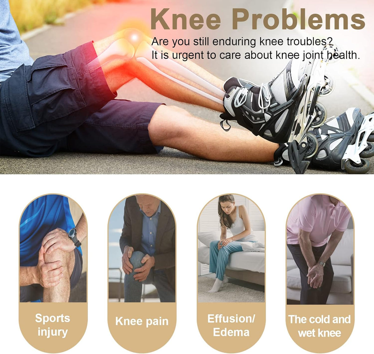 Premium knee massager